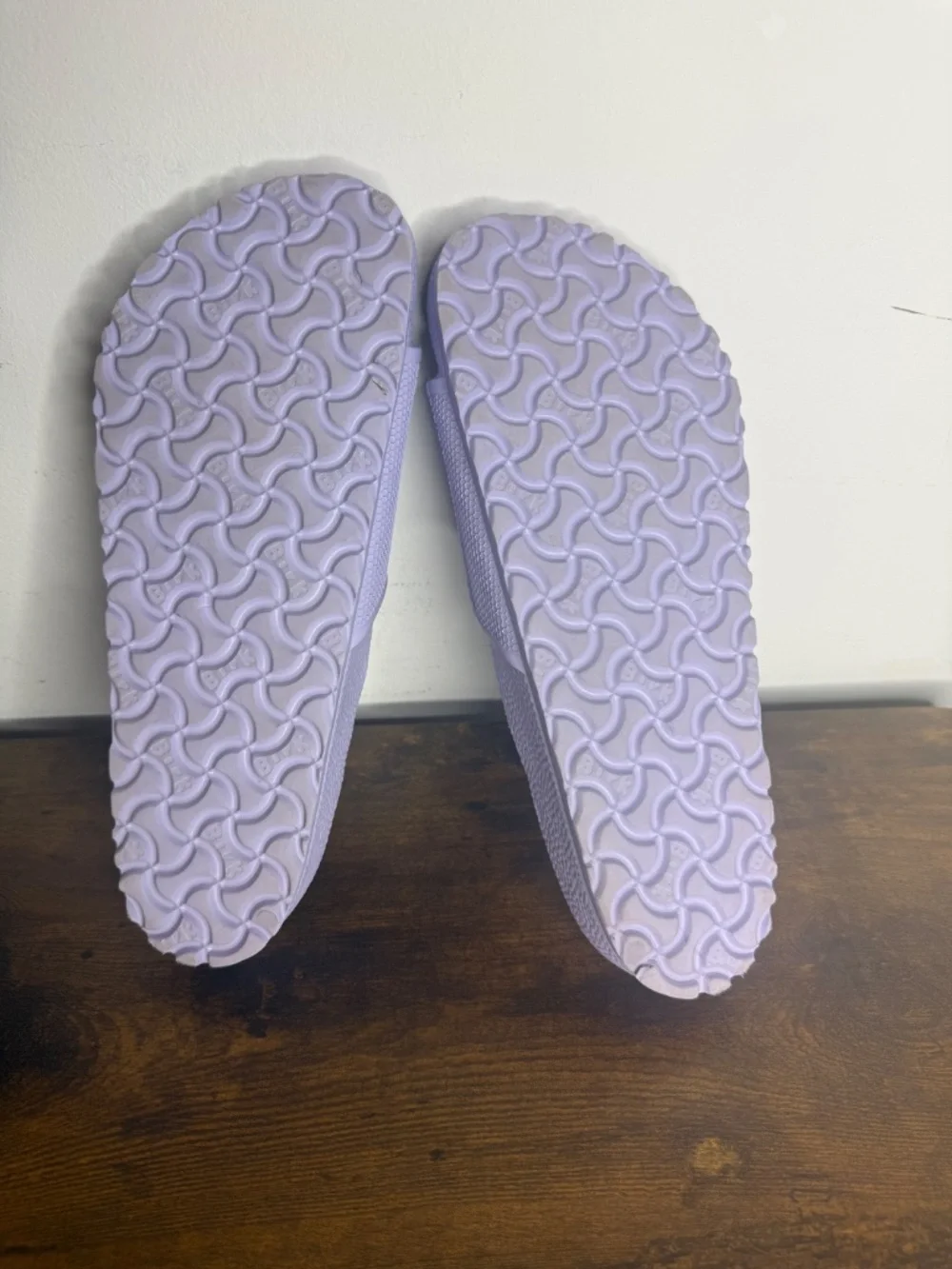 Birkenstock Barbados EVA slides (Size 42) in the Purple Fog colorway